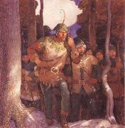 NC Wyeth Robin Hood and the Men of Greenwood oil painting reproduction